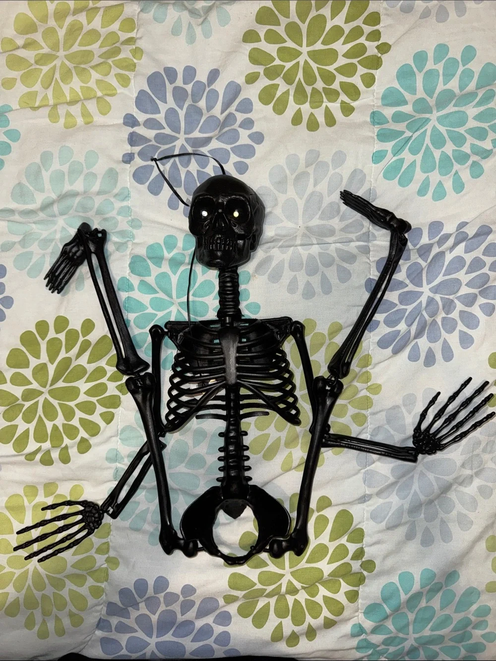 Black Plastic Skeleton Wall Décor